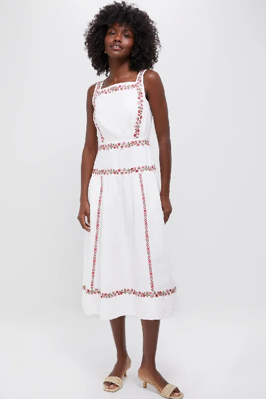 Midi dresses with abstract art prints for an artistic statement Ivory Flame Rasia Dress Midi dresses with abstract art prints for an artistic statement Ivory Flame Rasia Dress