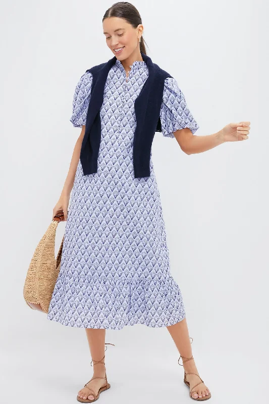 Sleeveless midi dresses with lace details for summer weddings Periwinkle Trellis Floral Mimi Midi Dress Sleeveless midi dresses with lace details for summer weddings Periwinkle Trellis Floral Mimi Midi Dress