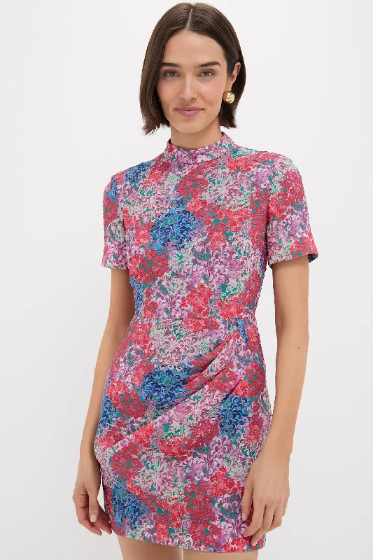 Midi dresses with animal prints for a bold and confident appearance Florentina Sea Draped Mini Dress Midi dresses with animal prints for a bold and confident appearance Florentina Sea Draped Mini Dress