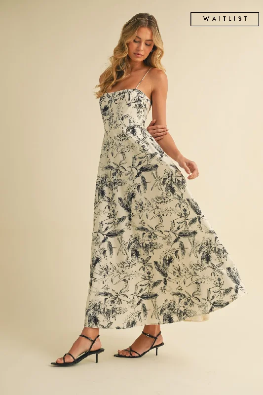 Midi dresses with ruffled sleeves for a more feminine and voluminous look Waitlist 4/23 ♥ Juniper Sleeveless Tropical Print Midi Dress Cream Midi dresses with ruffled sleeves for a more feminine and voluminous look Waitlist 4/23 ♥ Juniper Sleeveless Tropical Print Midi Dress Cream