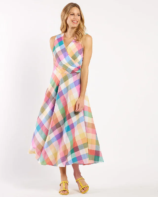 Midi dresses with belted waists to accentuate the figure Easton Dress - Stretch Linen Midi dresses with belted waists to accentuate the figure Easton Dress - Stretch Linen