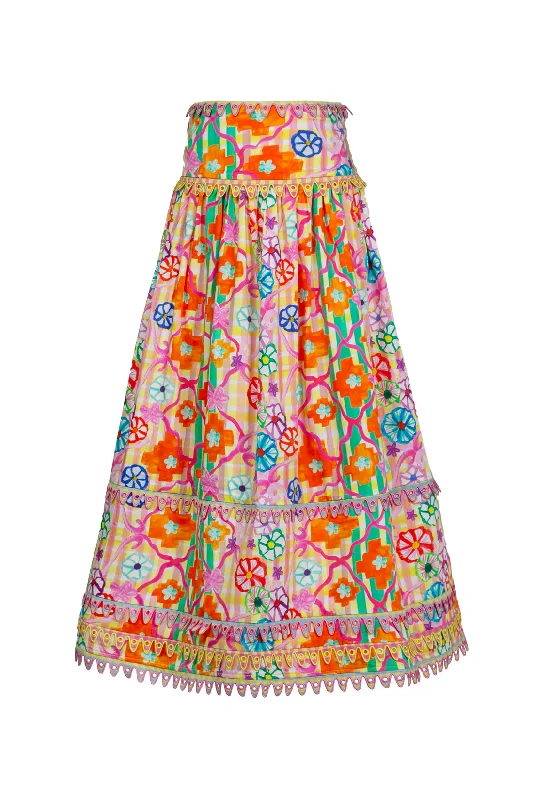 Midi dresses with denim fabric for a casual yet stylish day out Serene Skirt