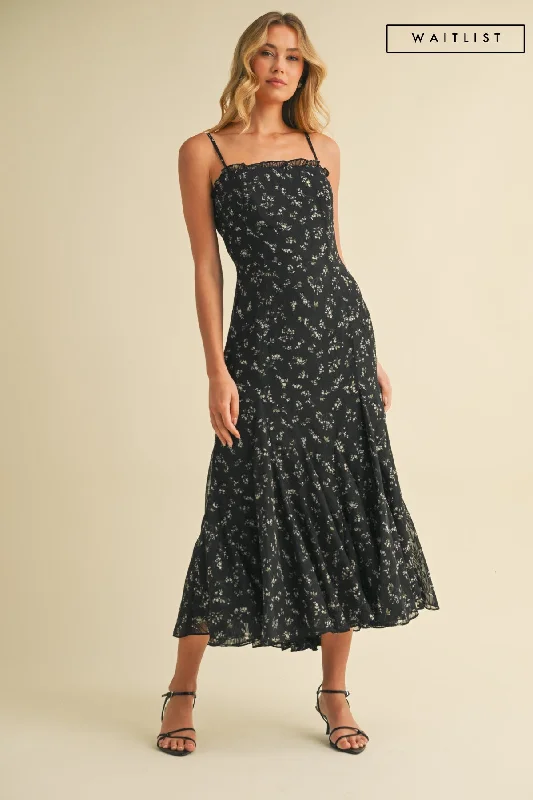 Midi dresses with polka dot prints for a playful summer outfit Waitlist 4/25 ♥ Lara Sleeveless Floral Print Midi Dress Black Midi dresses with polka dot prints for a playful summer outfit Waitlist 4/25 ♥ Lara Sleeveless Floral Print Midi Dress Black