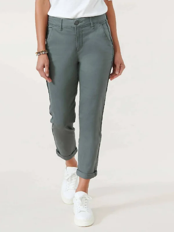 Plus Size Women's Printed Tight Trousers in Floral Patterns for a Spring - Inspired OutfitAbsolution High Rise Roll Cuff Trouser In Thyme Plus Size Women's Printed Tight Trousers in Floral Patterns for a Spring - Inspired OutfitAbsolution High Rise Roll Cuff Trouser In Thyme