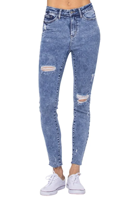 High - Waisted Women's Leather Tight Trousers in Black for a Rock - Chic LookHigh Rise Destroyed Skinny Jean In Acid Wash High - Waisted Women's Leather Tight Trousers in Black for a Rock - Chic LookHigh Rise Destroyed Skinny Jean In Acid Wash