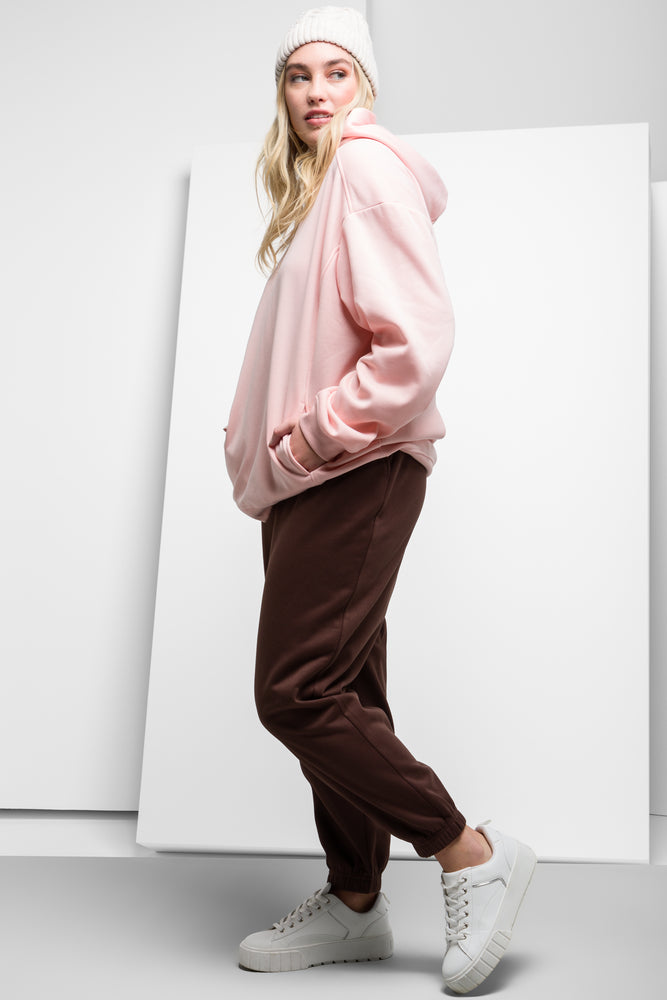 Women's High - Waisted Tight Trousers with Side Slits in Beige for a Trendy LookJogger Trackpants Brown Women's High - Waisted Tight Trousers with Side Slits in Beige for a Trendy LookJogger Trackpants Brown