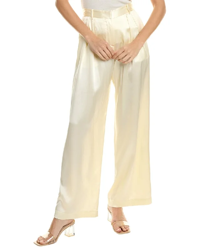 Women's Tight Trousers with Drawstring Waist in Khaki for a Relaxed and Adjustable FitLoveShackFancy Emberlynn Silk Pant Women's Tight Trousers with Drawstring Waist in Khaki for a Relaxed and Adjustable FitLoveShackFancy Emberlynn Silk Pant