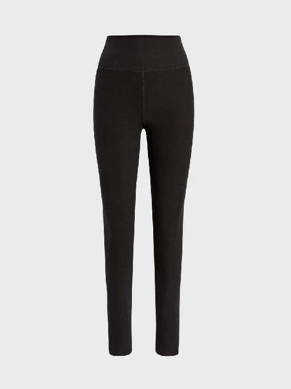 Women's Fleece - Lined Tight Trousers in Dark Blue for Warmth in Cold WeatherVUORI HEATHER BLK CLEAN ELEVATION LEGGING