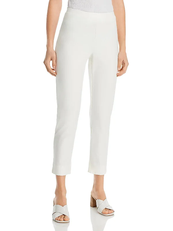 Plus Size Women's Stretch Cotton Tight Trousers in Navy for Comfortable Everyday WearWomens Crepe Stretch Mid-Rise Cropped Pants Plus Size Women's Stretch Cotton Tight Trousers in Navy for Comfortable Everyday WearWomens Crepe Stretch Mid-Rise Cropped Pants