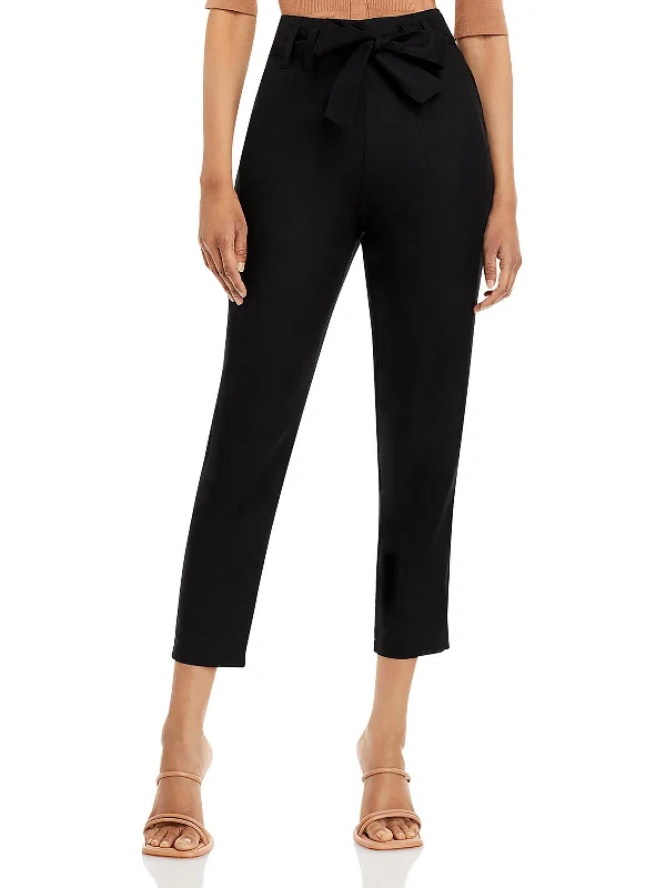 Women's High - Waisted Tight Trousers with Side Slits in Beige for a Trendy LookWomens Linen High Rise Straight Leg Pants Women's High - Waisted Tight Trousers with Side Slits in Beige for a Trendy LookWomens Linen High Rise Straight Leg Pants