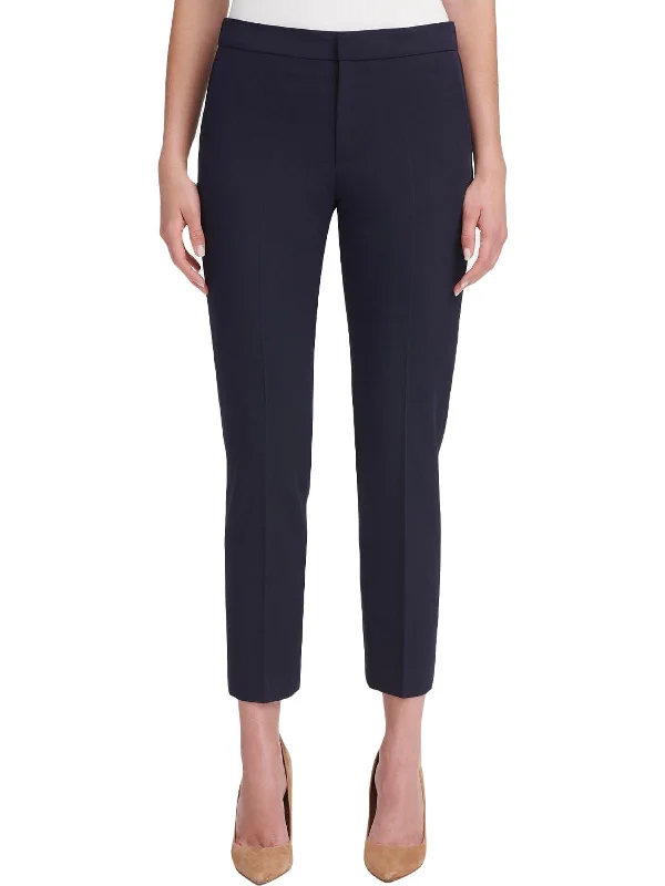 Women's Fleece - Lined Tight Trousers in Dark Blue for Warmth in Cold WeatherWomens Stretch Waistband Mid Rise Dress Pants Women's Fleece - Lined Tight Trousers in Dark Blue for Warmth in Cold WeatherWomens Stretch Waistband Mid Rise Dress Pants