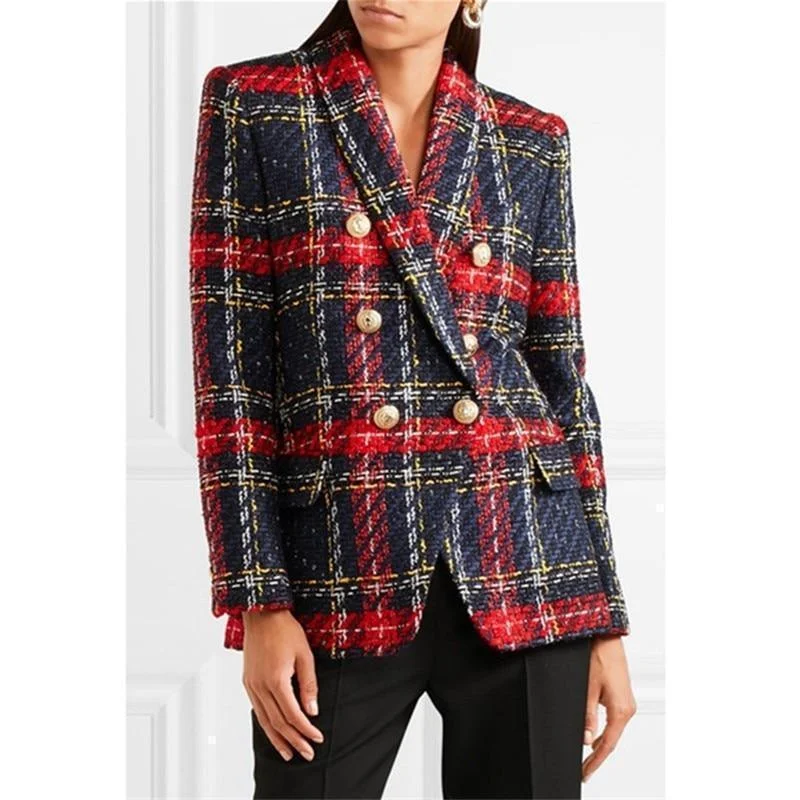 Women's Peplum Blazers in Emerald Green for a Stylish Work AttirePlaid Tweed Blazer - Double-Breasted Blazer Women - Casual - Plaid Women's Peplum Blazers in Emerald Green for a Stylish Work AttirePlaid Tweed Blazer - Double-Breasted Blazer Women - Casual - Plaid