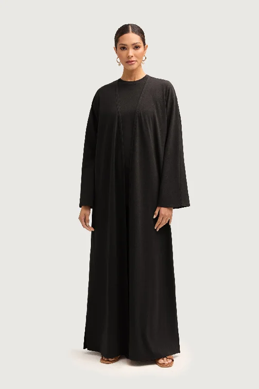 cropped women cardigan to pair with high - waisted jeansAria Ribbed Everyday Maxi Cardigan - Black cropped women cardigan to pair with high - waisted jeansAria Ribbed Everyday Maxi Cardigan - Black