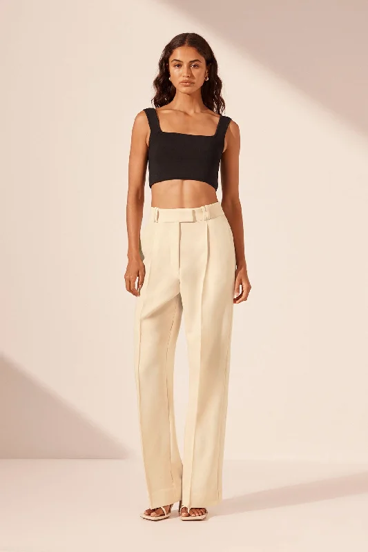 color block women cardigan with bold huesBASIC SQUARE NECK CROP TOP - BLACK