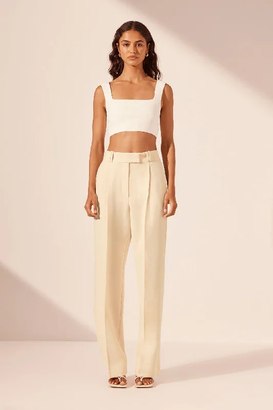 oversized women cardigan for a trendy and cozy lookBASIC SQUARE NECK CROP TOP - IVORY oversized women cardigan for a trendy and cozy lookBASIC SQUARE NECK CROP TOP - IVORY