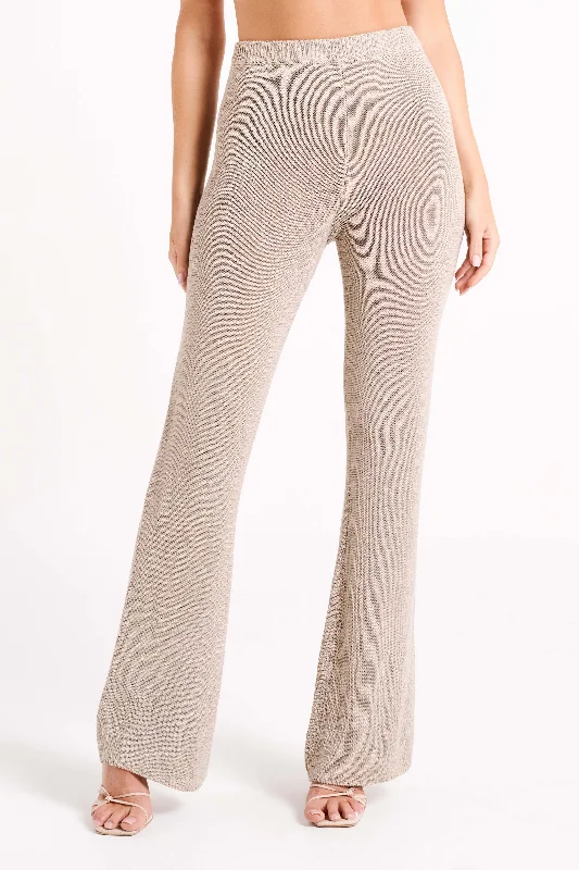 floral print women cardigan for a feminine touchCarlota Knit Pants - Taupe