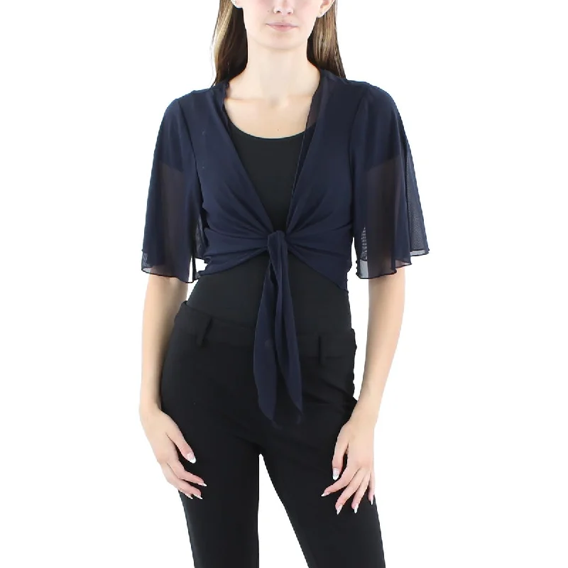 Women's Tailored Stretch Blazers in Navy Blue for Business MeetingsConnected Apparel Womens Petites Sheer Nylon Bolero Women's Tailored Stretch Blazers in Navy Blue for Business MeetingsConnected Apparel Womens Petites Sheer Nylon Bolero