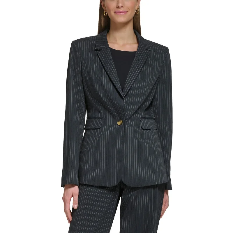 Plus Size Women's Sequin - Embellished Blazers in Silver for a Glamorous PartyDKNY Womens Petites Pinstripe Knit One-Button Blazer Plus Size Women's Sequin - Embellished Blazers in Silver for a Glamorous PartyDKNY Womens Petites Pinstripe Knit One-Button Blazer
