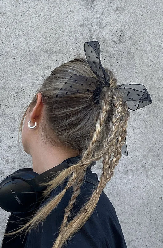 oversized women cardigan for a trendy and cozy lookHAIR TIE WITH OVERSIZED BOW