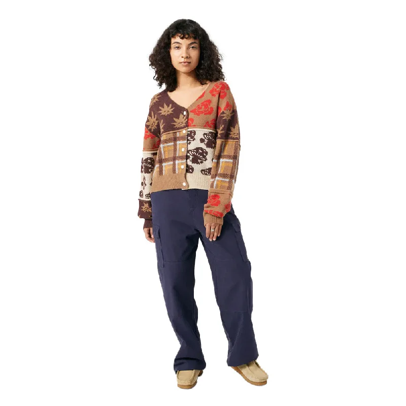 machine washable women cardigan for easy careHuf - Nature Patchwork Womens Cardigan
