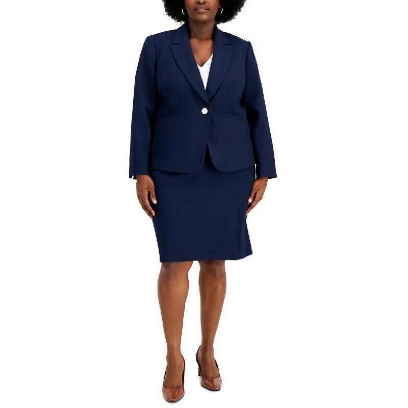 Double - Breasted Women's Leather Blazers in Taupe for an Edgy LookLe Suit Womens Plus Notch Collar Office One-Button Blazer Double - Breasted Women's Leather Blazers in Taupe for an Edgy LookLe Suit Womens Plus Notch Collar Office One-Button Blazer