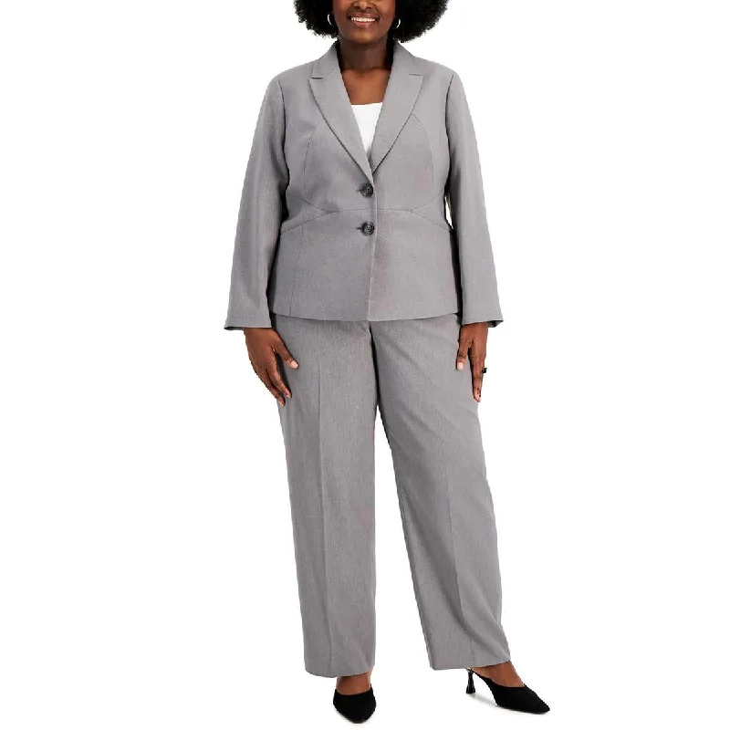 Plus Size Women's Ruffled Blazers in Pink for a Girly and Fashionable LookLe Suit Womens Plus Solid Two-Button Blazer Plus Size Women's Ruffled Blazers in Pink for a Girly and Fashionable LookLe Suit Womens Plus Solid Two-Button Blazer