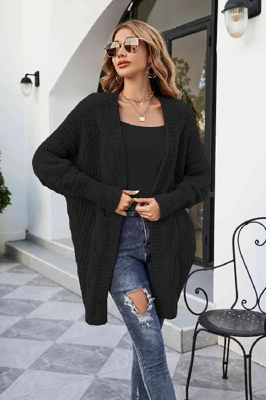 machine washable women cardigan for easy careLeila Open Front Dolman Sleeve Cardigan machine washable women cardigan for easy careLeila Open Front Dolman Sleeve Cardigan