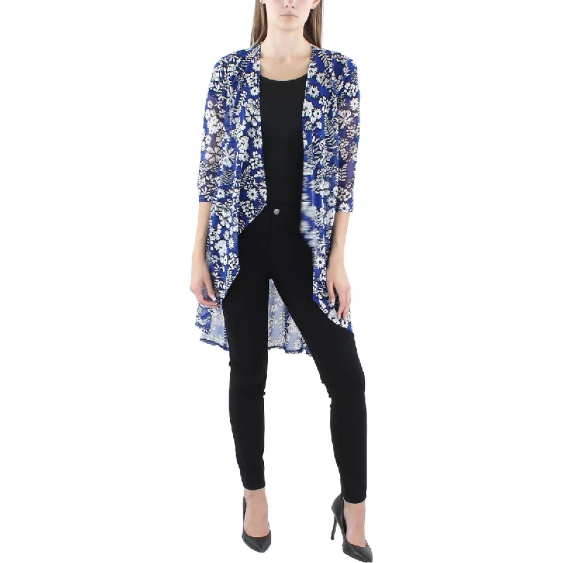 Plus Size Women's Faux Fur - Trimmed Blazers in Black for a Luxurious LookR&M Richards Womens Floral Print Drapey Open-Front Blazer Plus Size Women's Faux Fur - Trimmed Blazers in Black for a Luxurious LookR&M Richards Womens Floral Print Drapey Open-Front Blazer