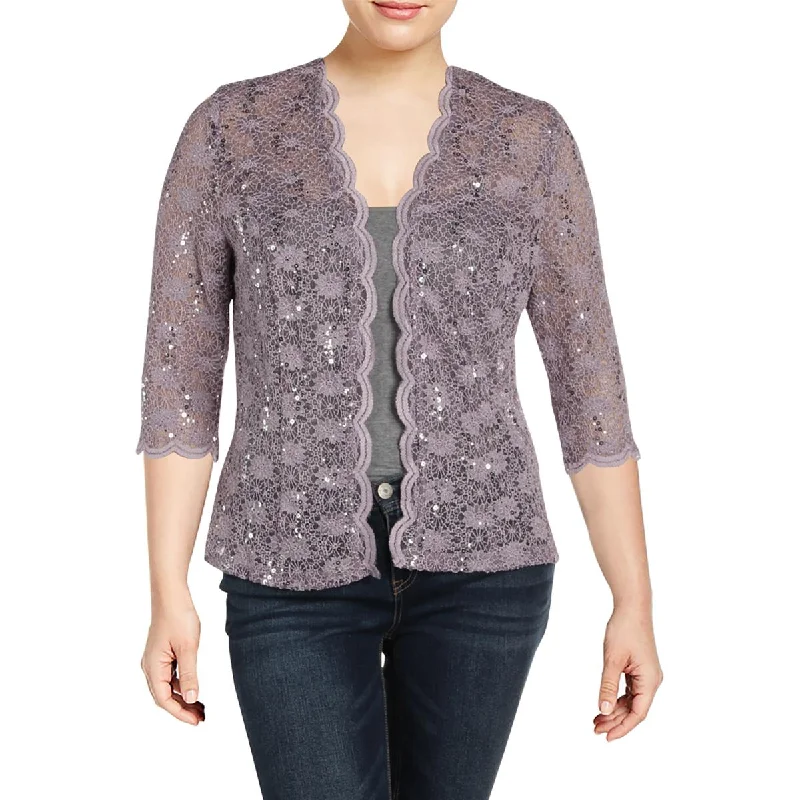 Women's Longline Linen Blazers in Pastel Colors for Summer EventsR&M Richards Womens Lace 3/4 Sleeves Topper Jacket Women's Longline Linen Blazers in Pastel Colors for Summer EventsR&M Richards Womens Lace 3/4 Sleeves Topper Jacket