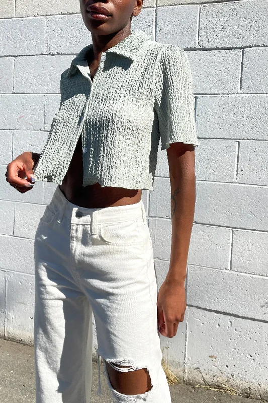 machine washable women cardigan for easy careSEERSUCKER EFFECT TOP