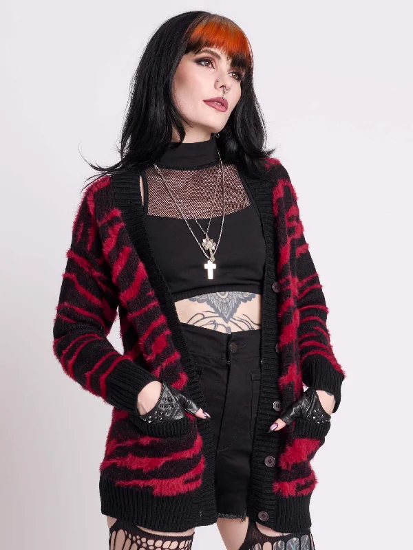 cable knit women cardigan with intricate patternsSid & Nancy Cardigan