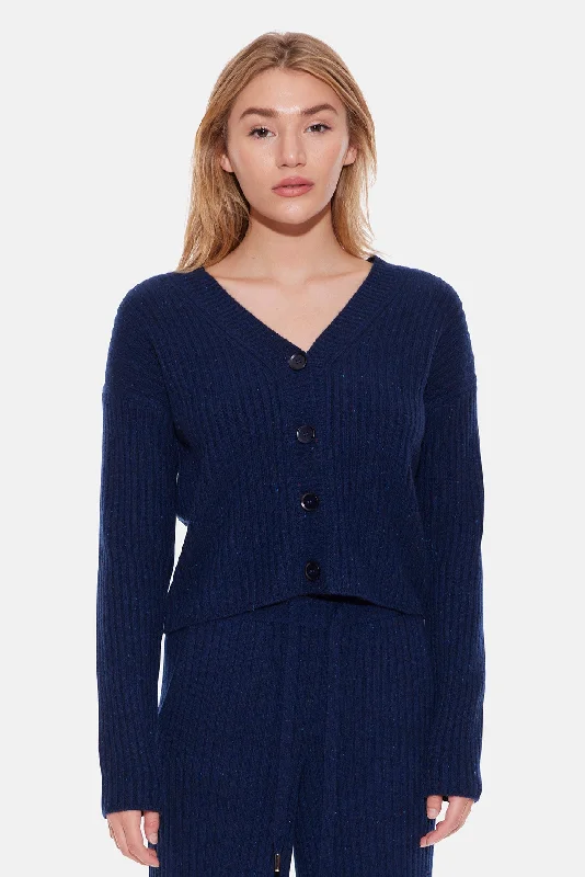 organic cotton women cardigan for an eco - friendly choiceBeatrice Ribbed Cardigan Milky Way