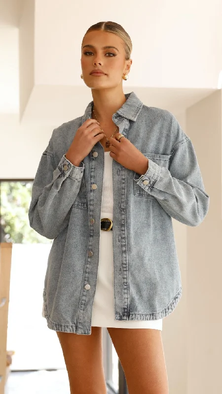 cable knit women cardigan with intricate patternsValdez Oversized Denim Jacket - Mid Blue cable knit women cardigan with intricate patternsValdez Oversized Denim Jacket - Mid Blue