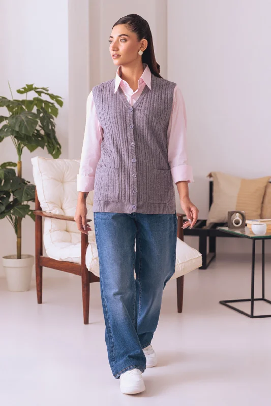 cashmere blend women cardigan for a luxurious feelGREY-SANDO V-NECK-CARDIGAN SWEATER (24X-166-66) cashmere blend women cardigan for a luxurious feelGREY-SANDO V-NECK-CARDIGAN SWEATER (24X-166-66)