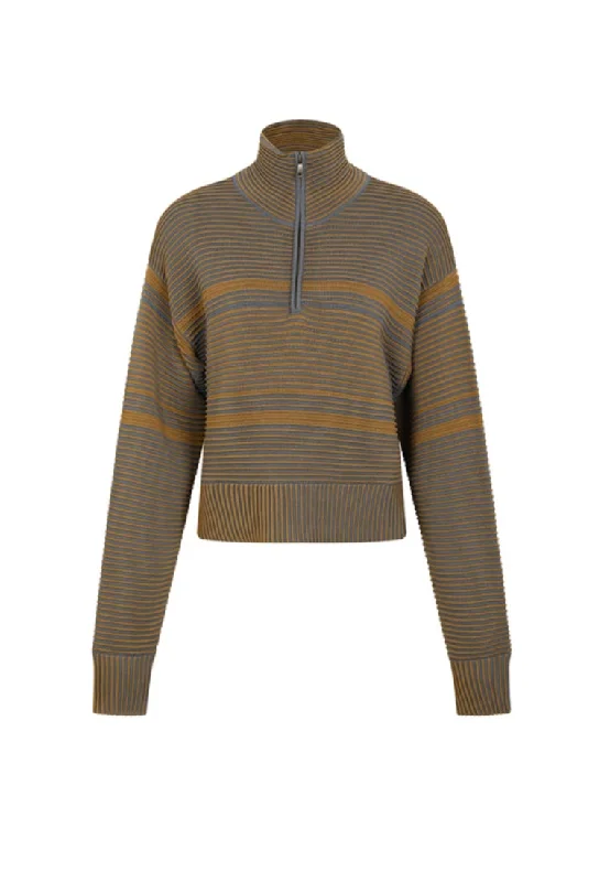 Puff Sleeve Women T Shirt for a Fashion - Forward LookMille-Feuille Ribbed Cool Weather Pullover Puff Sleeve Women T Shirt for a Fashion - Forward LookMille-Feuille Ribbed Cool Weather Pullover