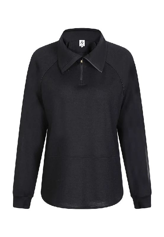 Plus Size Women T Shirt for a Comfortable and Flattering FitZephyr Brushed Woolen Half-Zip Plus Size Women T Shirt for a Comfortable and Flattering FitZephyr Brushed Woolen Half-Zip