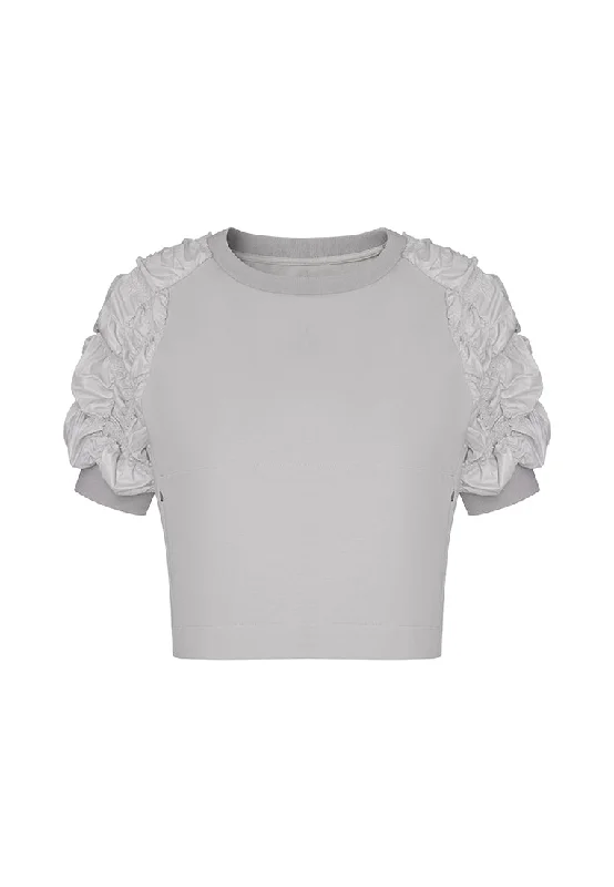 Crop Top Women T Shirt to Pair with High - Waisted BottomsAP Signature Short-Sleeve Sweatshirt Crop Top Women T Shirt to Pair with High - Waisted BottomsAP Signature Short-Sleeve Sweatshirt