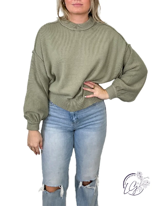 Women's Fair Isle Patterned Wool Sweater in Multicolor for a Traditional Holiday VibeCan It Be Me Balloon Sleeve Top