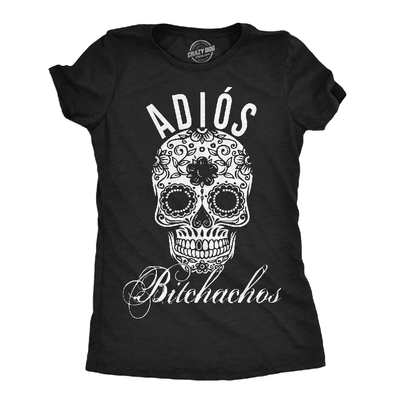 Floral Print Women T Shirt for a Feminine TouchBitchachos Skull Women's T Shirt