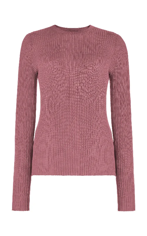 Women's Longline Boyfriend - Style Sweater in Gray for a Relaxed and Casual OutfitBrowning Knit Sweater in Rose Quartz Cashmere Silk Women's Longline Boyfriend - Style Sweater in Gray for a Relaxed and Casual OutfitBrowning Knit Sweater in Rose Quartz Cashmere Silk