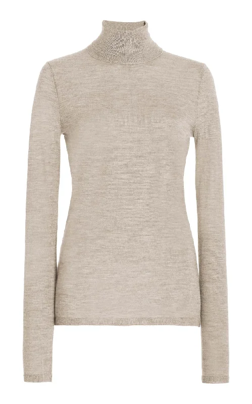 Women's Fuzzy Mohair - Blend Sweater in Light Pink for a Soft and Cozy FeelCosta Knit Turtleneck in Oatmeal Cashmere Silk Women's Fuzzy Mohair - Blend Sweater in Light Pink for a Soft and Cozy FeelCosta Knit Turtleneck in Oatmeal Cashmere Silk