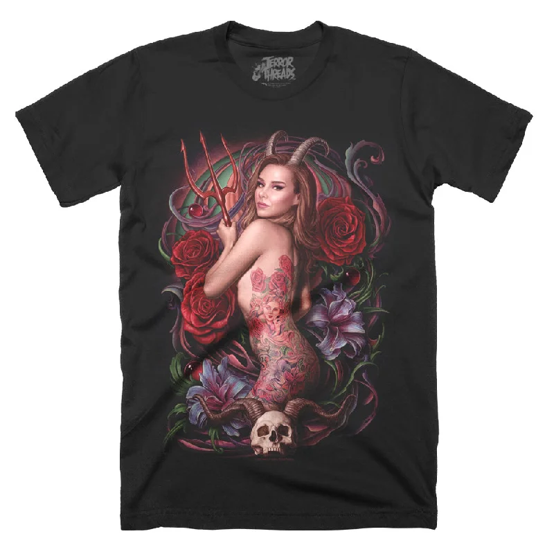 Tie - Dye Women T Shirt with a Bohemian VibeDanielle Harris Valentine Vixen T-Shirt