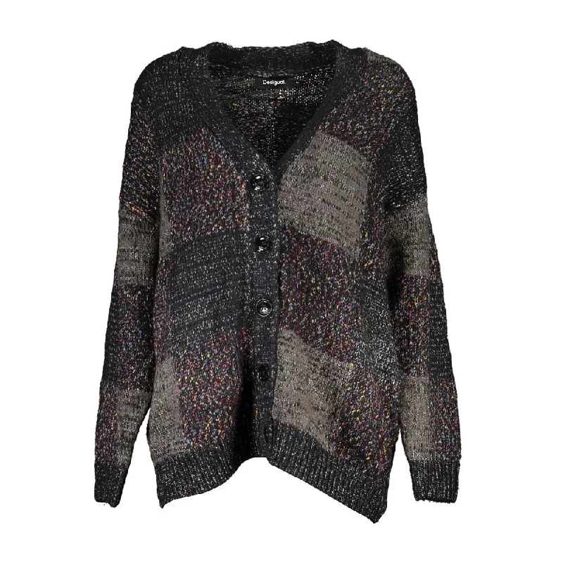 Wrap - Style Women's Lambswool Sweater Dresses in Elegant ShadesDesigual Elegant Long Sleeve V-Neck Women's Cardigan