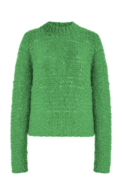 Plus Size Women's Pocket - Detail Sweater in Olive Green for a Practical and Fashionable PieceDurand Knit Sweater in Peridot Green Welfat Cashmere