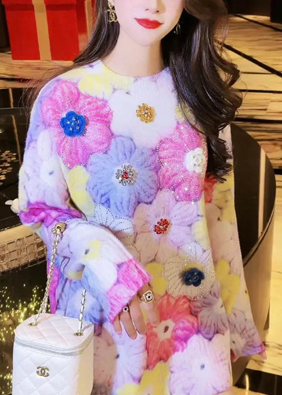 Plus Size Women's Button - Down Sweater in Mustard Yellow for a Pop of ColorElegant Zircon Floral Thick Cotton Knit Sweaters Long Sleeve Plus Size Women's Button - Down Sweater in Mustard Yellow for a Pop of ColorElegant Zircon Floral Thick Cotton Knit Sweaters Long Sleeve