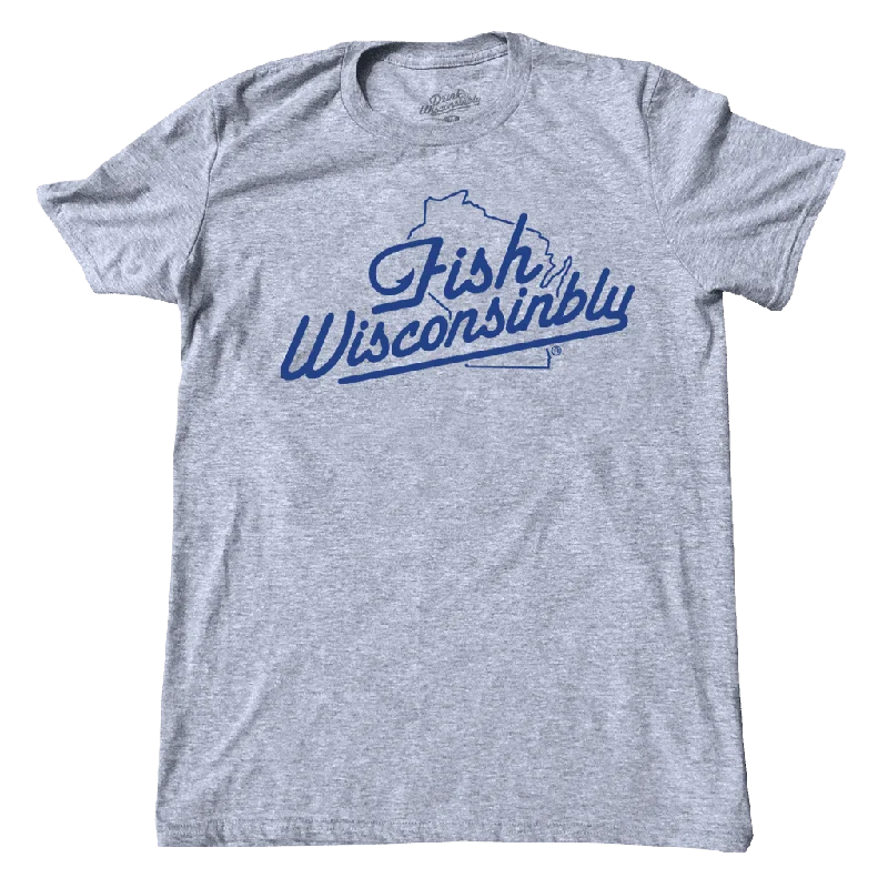 Crop Top Women T Shirt to Pair with High - Waisted BottomsFish Wisconsinbly T-Shirt