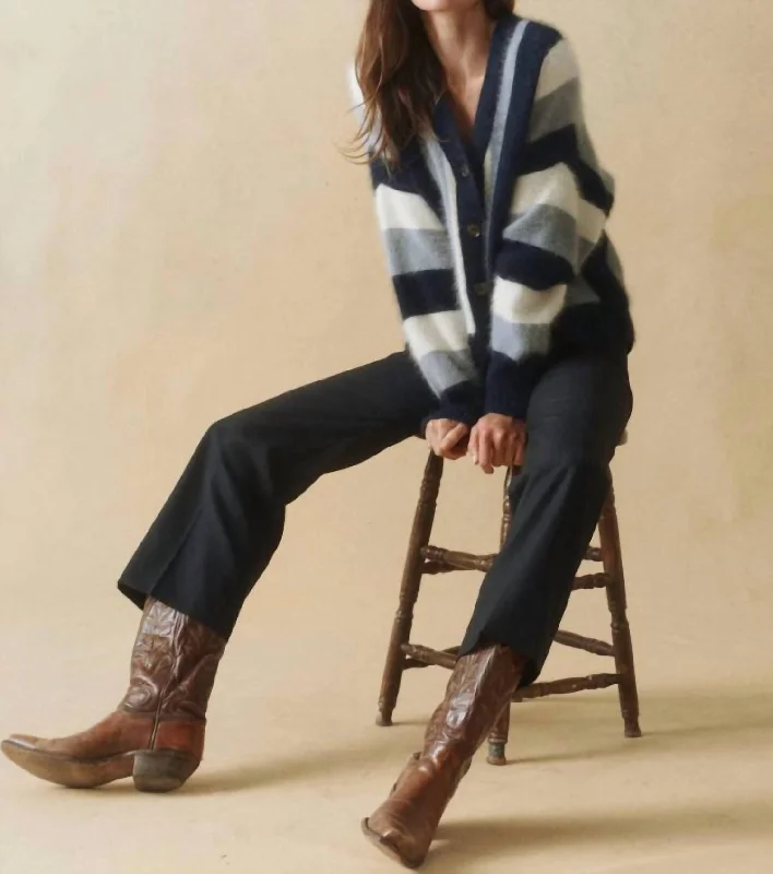 Women's Ribbed Bodycon Sweater in Red for a Sexy and Figure - Hugging LookFluffy Slouch Cardigan In Navy Stripe Women's Ribbed Bodycon Sweater in Red for a Sexy and Figure - Hugging LookFluffy Slouch Cardigan In Navy Stripe