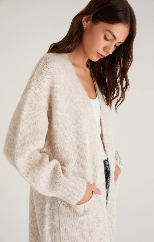 ribbed women cardigan with a classic textureHayden Cardigan Sweater
