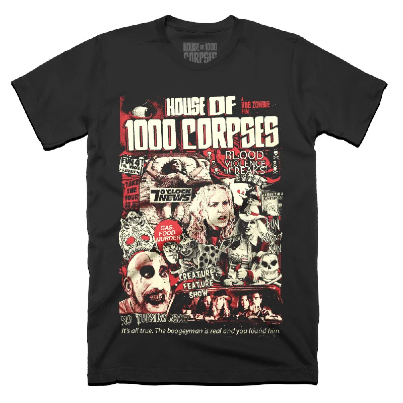 Sequined Women T Shirt for a Sparkly Night OutHouse Of 1000 Corpses Blood Violence Freaks T-Shirt Sequined Women T Shirt for a Sparkly Night OutHouse Of 1000 Corpses Blood Violence Freaks T-Shirt