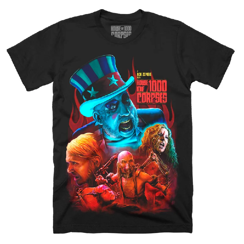 Embroidered Women T Shirt with Intricate DetailsHouse Of 1000 Corpses Howdy Folks T-Shirt
